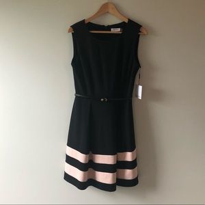 Calvin Klein Classic Shift Dress with a Twist